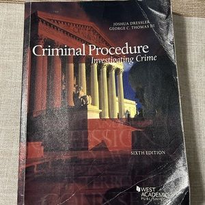 Criminal Procedure investigating crime 6th edition Joshua Dressler
